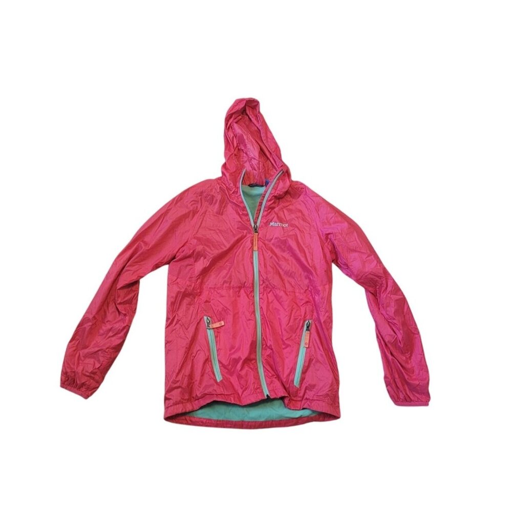 Marmot Juniors XL Pink‎ 100% Polyester Thermal Insulated Hoodie Wind Breaker